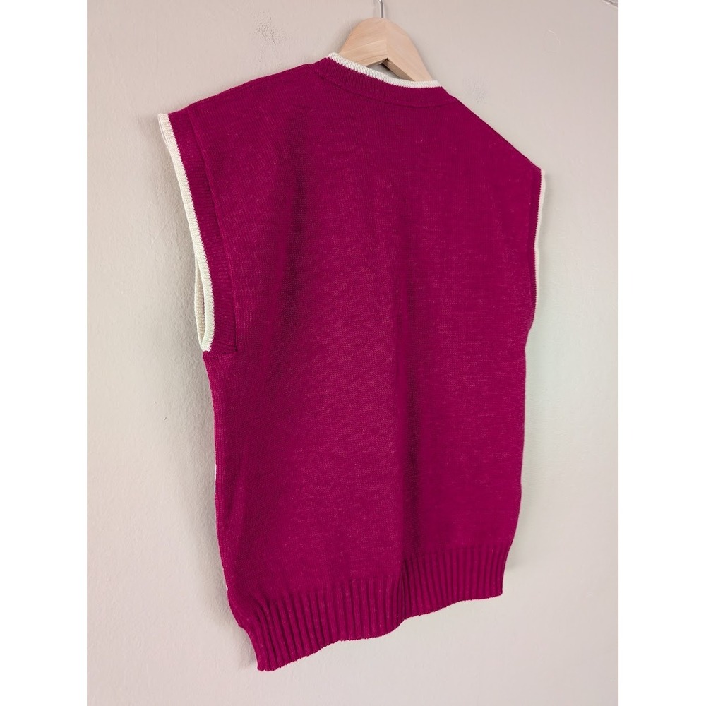 Vintage Pendleton Wool‎ Sweater Vest Sheep Pullover Cute Preppy Retro Cottage S - Picture 9 of 10